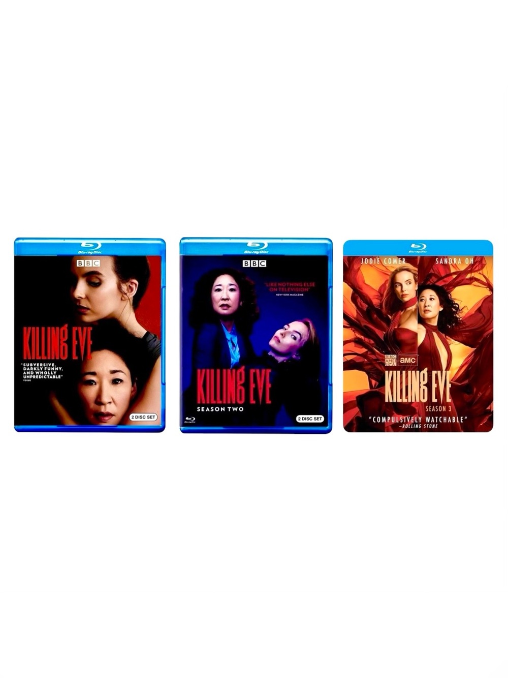 Killing Eve: Seasons 1-3 (Blu-ray, 2020, 6-Disc Set)